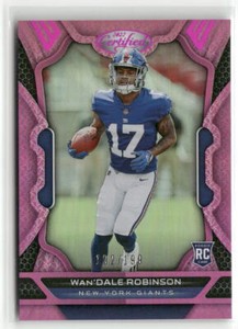 2022 Certified #137 Wan'Dale Robinson Mirror Pink #/199 RC GIANTS ☘️6B