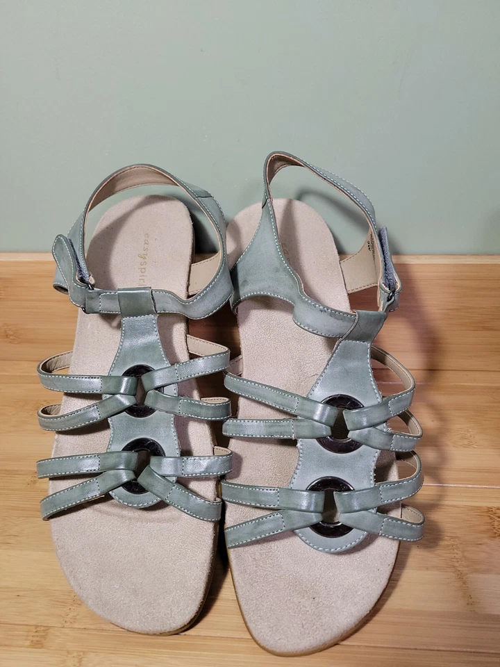 Sandalias de cuero para mujer Easy Spirit ESHAZELLE 9W Foto 2 de 4