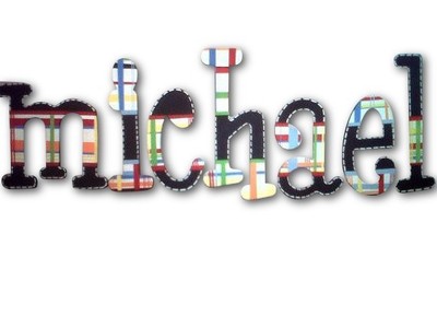 painted wooden letters for nursery