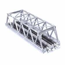 Kato 20-437 N Scale 248mm (9 3/4") Double Track Truss Bridge Silver