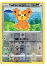 Pokemon Card TEDDIURSA Rare Reverse Holo 138/189 Darkness Ablaze NEW