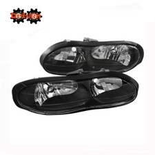 98-02 Chevy Camaro Rs Ss Base Clear Lens Black Housing Headlights Upgrade