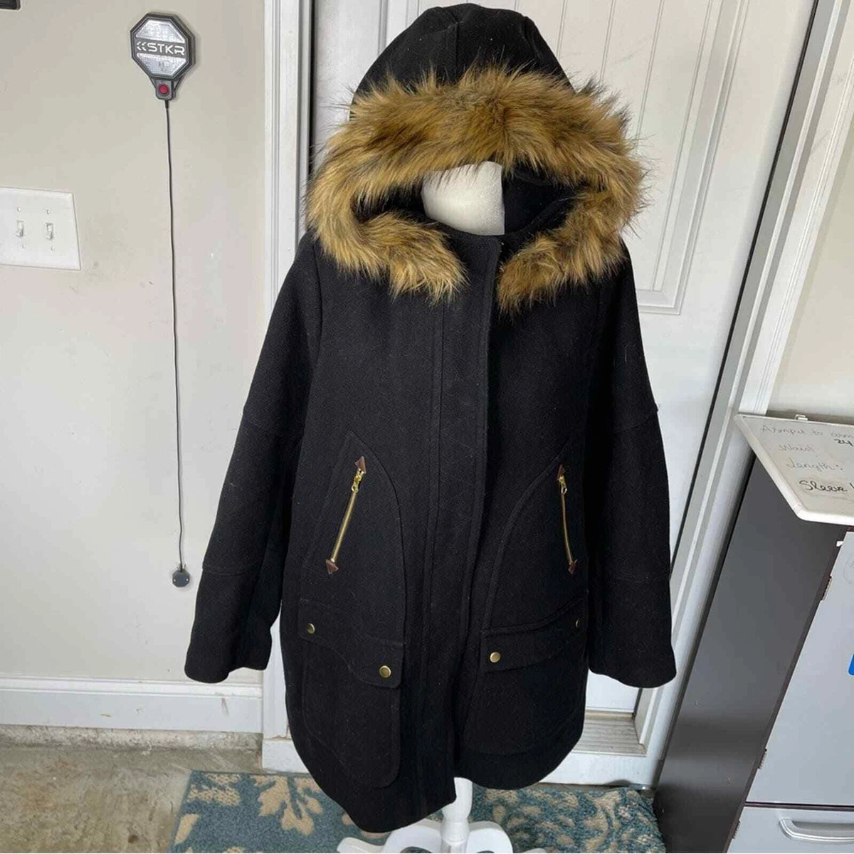 J crew chateau parka cheap black