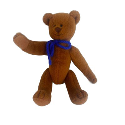 Ganz Cottage Collectible 6 Inch by Lorraine Rusty Brown Poseable Bear Figure
