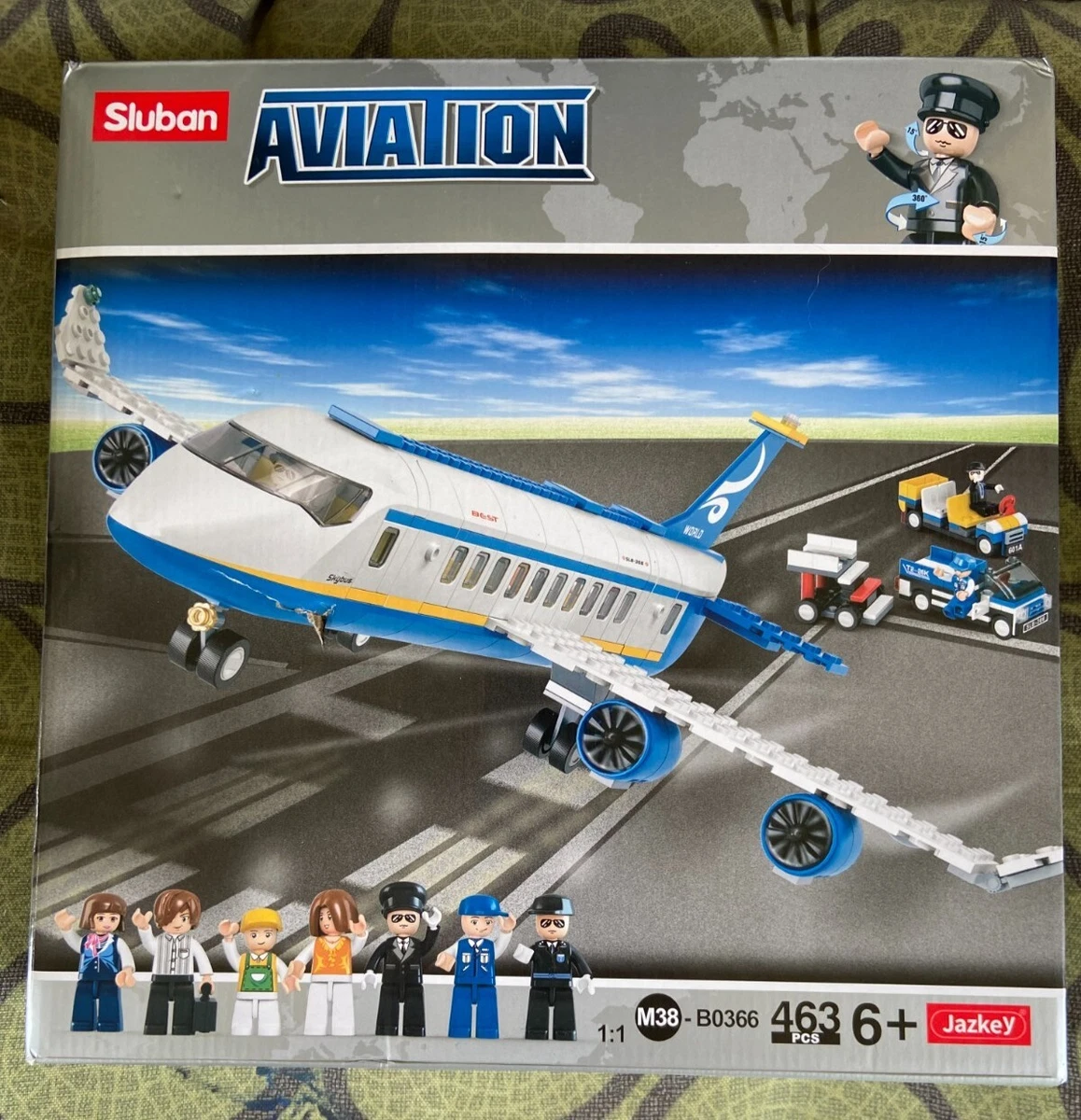 Sluban Aviation Building Blocks Plane M38-B0366 (New)