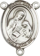 YOU CHOOSE Patron Saint Rosary Center ONLY - Pewter -  NEW Make Your Own Rosary
