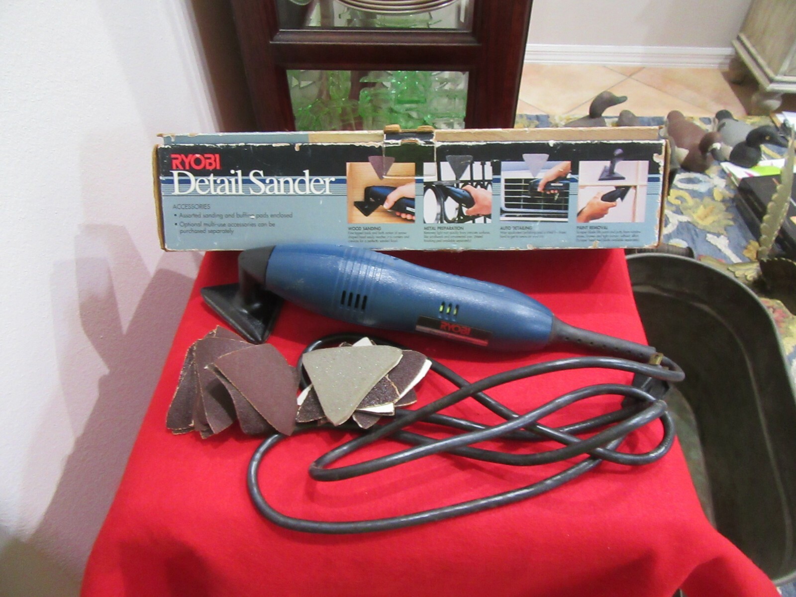 Ryobi Detail Sander DS1000 Double Insulated Oscilating 7,600spm L9.1.20 eBay