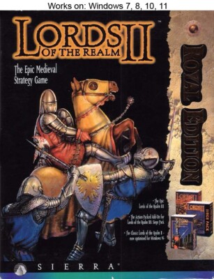 Lords of the Realm II: Royal Edition PC Game Sierra 1997 Windows 10 11