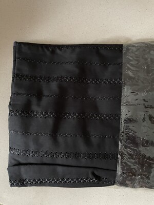 CLUB MONACO CABAN BLACK GYPSY TABLE CLOTH 21 x 33 inch NEW  IN PLASTIC CASE