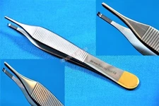 GERMAN T/C ADSON TISSUE KOCHER FORCEPS 1X2 TEETH 4.75" with tungsten carbide 