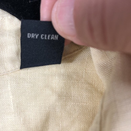Vintage Varie Top Women Extra Large Butter Yellow 100% Linen Lagenlook Boho Airy - Picture 9 of 16