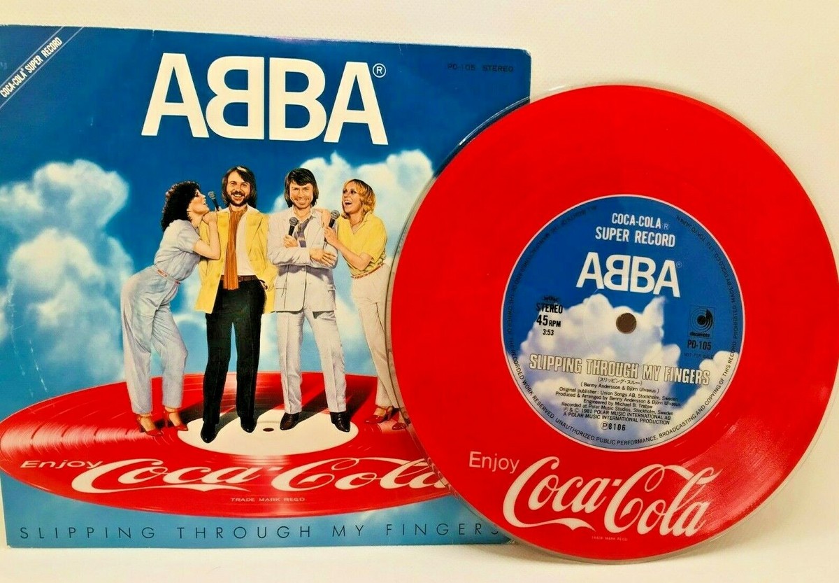 Prize ABBA Coca Cola 7in Red vinyl Record EP 