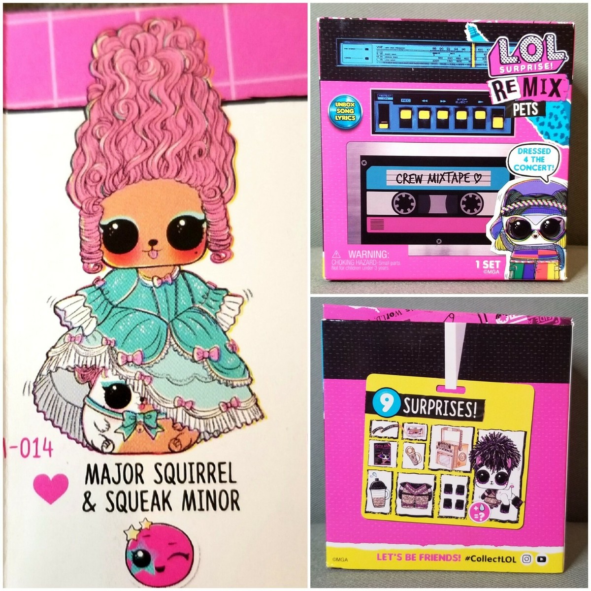 LOL Doll pet Surprise REMIX MAJOR SQUIRREL SQUEAK MINOR ULTRA RARE