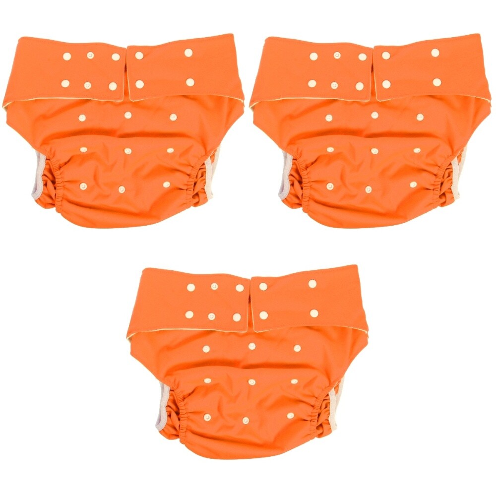 Set of 3 Pul Tarpaulin Adult Diaper Pants Elder Man Nappies Elderly