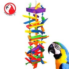 1048 Huge Cluster Chew Colorful Chew Hanging Forage Parrot Macaw Eclectus Cockat