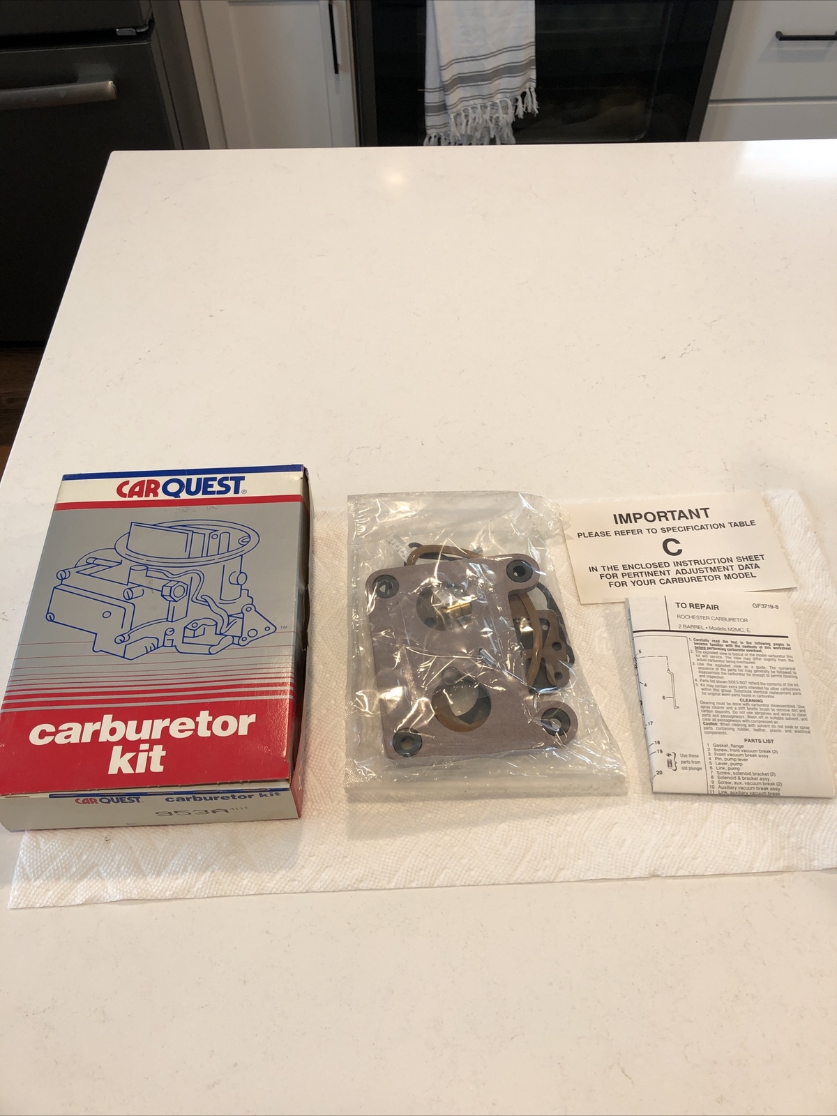 New Carquest Carburetor Repair Tune Up Kit Rochester M2MC 80 Camaro