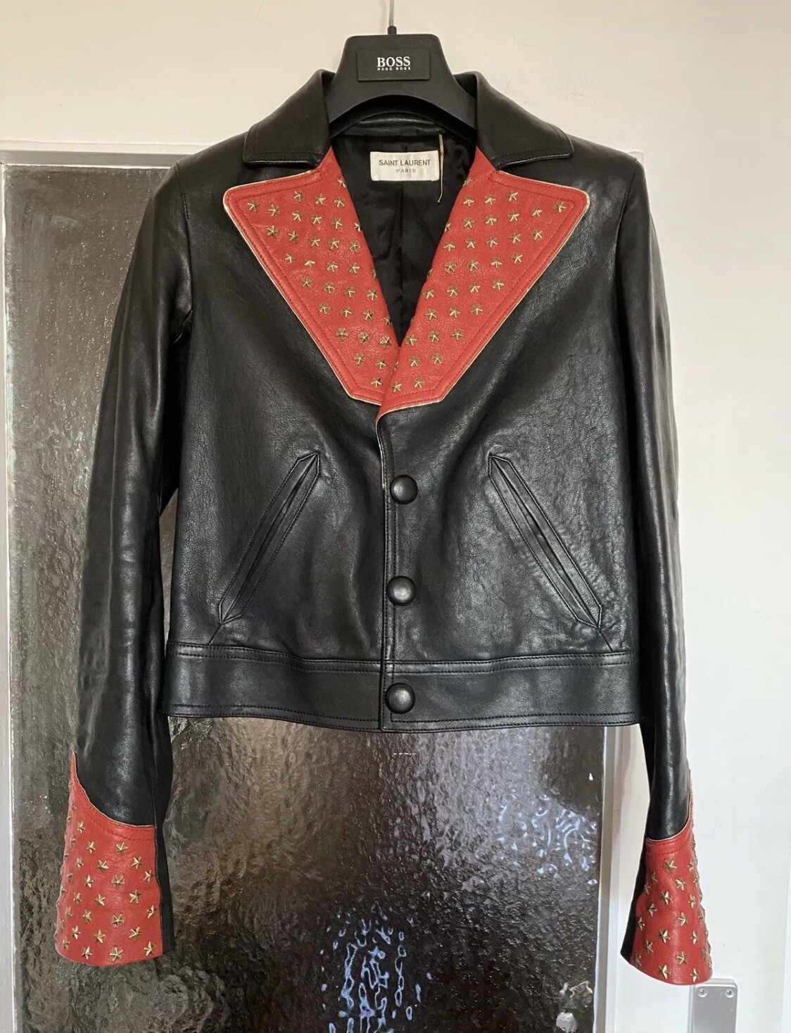 YSL Saint Laurent giacca pelle FR36 34EU XS S 3600 € Cara Delevigne