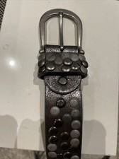 Nietengürtel grau 117cm / Unisex