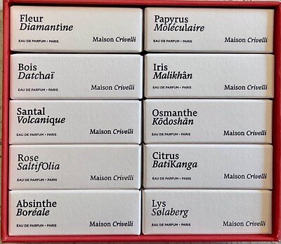 NIB MAISON CRIVELLI Eau de Parfum Perfume Sample each= .05 oz; CHOOSE YOURS!