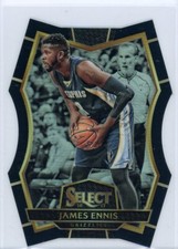 2016-17 Panini Select Black Prizm Diecut #154 James Ennis No 1 of 1