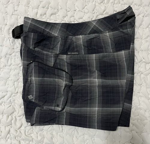 Columbia OmniShade OmniWick Belted Sport Cargo Hiking Shorts Gray Size S - Picture 5 of 11
