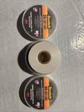 3-Rolls Scotch 3M 35 Grey 3/4  x 66 Feet Vinyl Electrical Tape