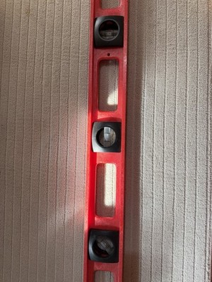 Task Force 24 Inch Level Red Black Aluminum Plastic