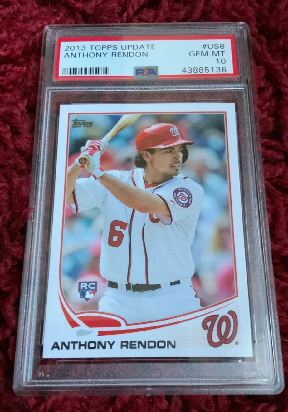 2013 Topps Update #US8 Anthony Rendon Rookie Baseball Card-PSA 10-MLB-RC