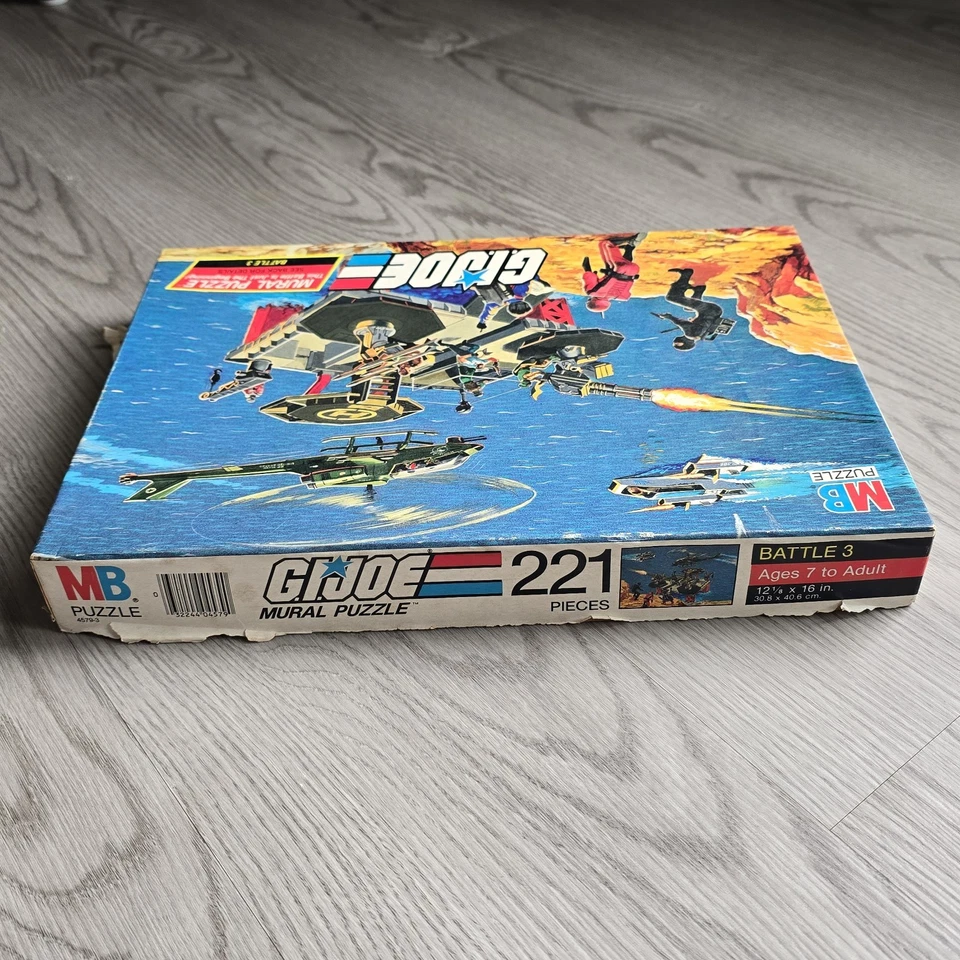 De colección G.I. Rompecabezas mural Joe 1985 Hasbro Bradley 221 piezas batalla completa #3 Foto 4 de 4