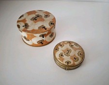 Beau lot de 7 boîtes à poudre et poudriers Coty, Émeraude, L' Aimant, Air Spun .