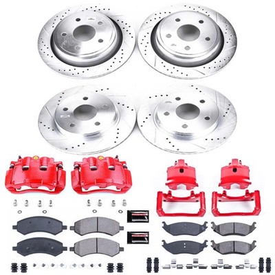 Power Stop KC2164A Z23 Daily Driver Brake Pads Evolution Rotor and Caliper Kit