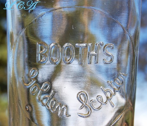 RARE antique BUTTE MONTANA whiskey bottle BOOTH'S GOLDEN SCEPTER quart cylinder - Picture 8 of 8
