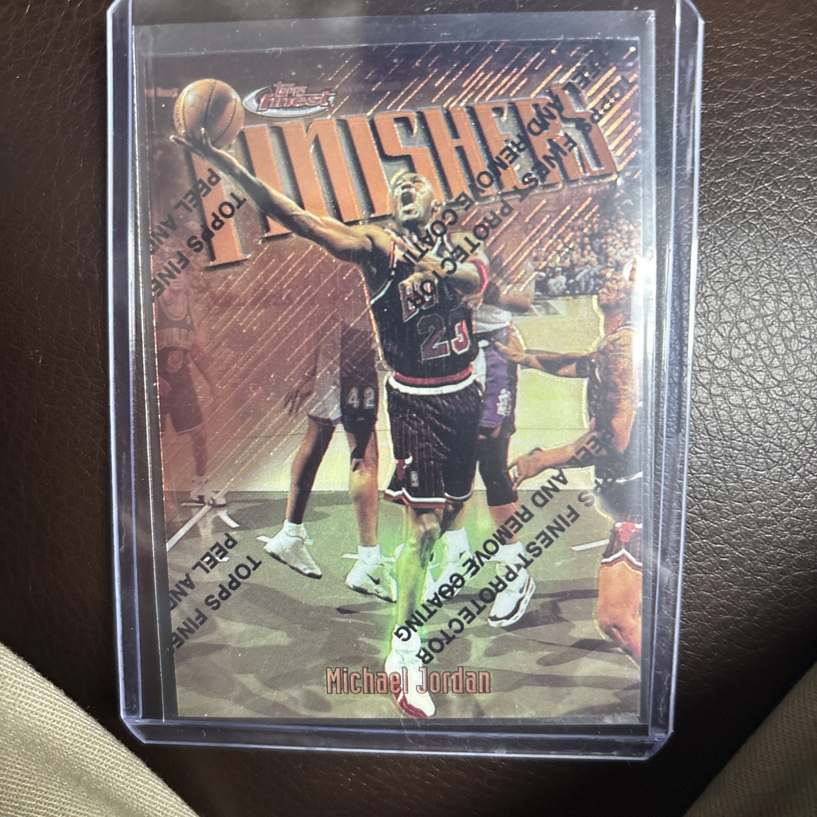 1997 Topps Finest Michael Jordan Finishers w/Coating #39 Chicago Bulls