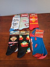 novelty socks brand new various sizes and colors and themes 6 NIP Pairs