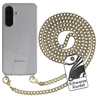 Handyhülle mit Metall Kette Gold für Samsung Galaxy A37 Ultra Case Wechselkordel