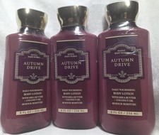 AUTUMN DRIVE LOT OF 3 BOTTLE LOTIONS BATH AND BODY WORKS, 2025 RELEASE Full Size