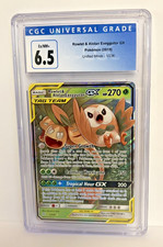 Pokemon 2019 Rowlet & Alolan Exeggutor GX Unified Minds 1/236 Holo Ex/NM+ 6.5