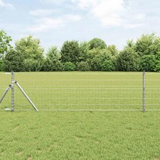 WALPLUS Euro Fence 0.8x10 m PVC Coated Iron Garden Wire Fence