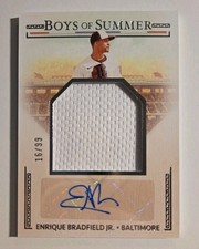 Enrique Bradfield Jr. 2024 Boys of Summer Patch Auto /99 Orioles