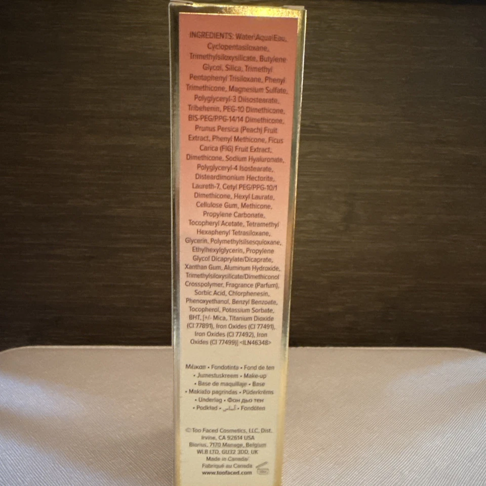 TOO FACED PEACH PERFECT COMFORT MATTE FOUNDATION MAKEUP NATURAL BEIGE 1.6 FL OZ - Image 3 of 4