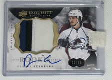 2014-15 UD The Cup Dennis Everberg Exquisite Collection Rookie Patch Auto /45 🔥
