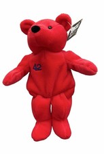 Salvino s Bammers Mo Vaughn 42 Red Teddy Bear Plush MLB Stadium Exclusive NWT