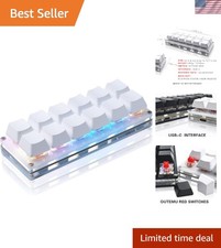 Newhui 12 Key Mechanical Gaming Keyboard One Handed Keypad USB-C Wired OSU Ke...