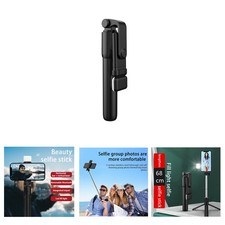 Smartphone Selfie Stick Wireless Bluetooth Rotating 360 Remote LED Highlight S