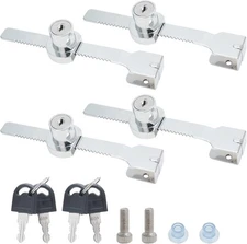 4 Pack Sliding Glass Door Lock Showcase Display Case 5.56 inch / 141mm - 4 Pack