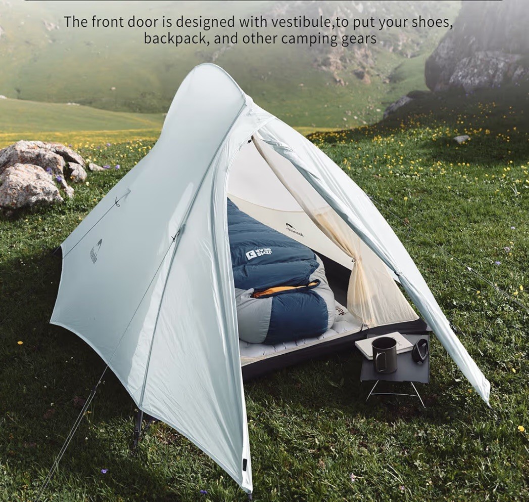 Naturehike Cloud-Up 2 Person Tent Lightweight Backpacking Tent with Footprint!