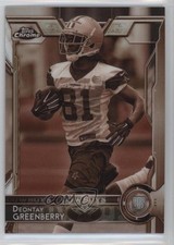2015 Topps Chrome Rookies Sepia Refractor 21/99 Deontay Greenberry #187 0a1