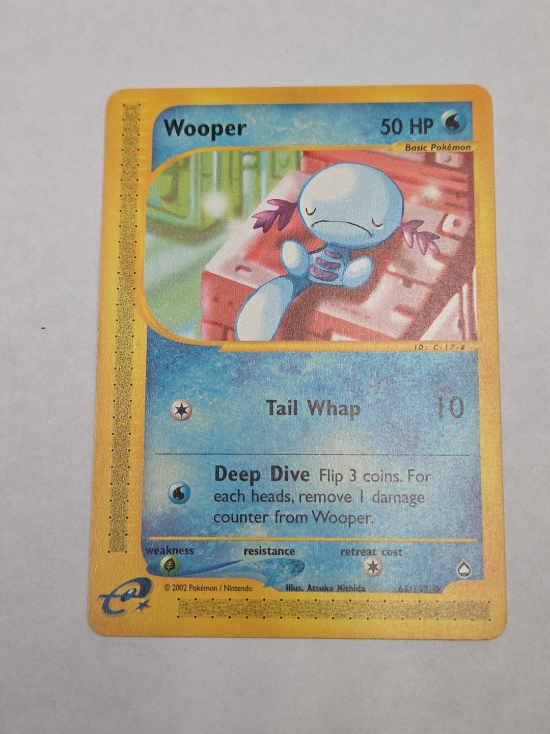 Wooper 66/147 Aquapolis Pokemon TCG Vintage 2002 NM