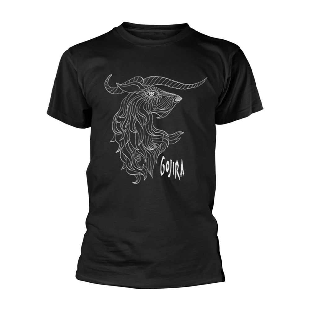 ЧЕРНАЯ футболка GOJIRA - HORNS ORGANIC TS среднего размера 4490₽