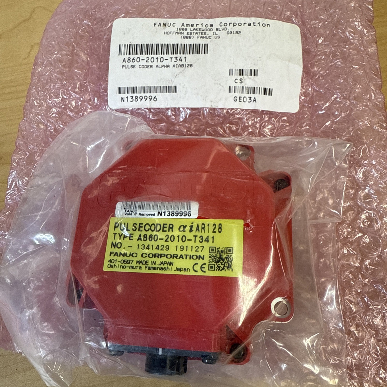 NEW! FANUC A860-2010-T341 Pulse Coder AIAR128 Rotary Encoder - Sealed!